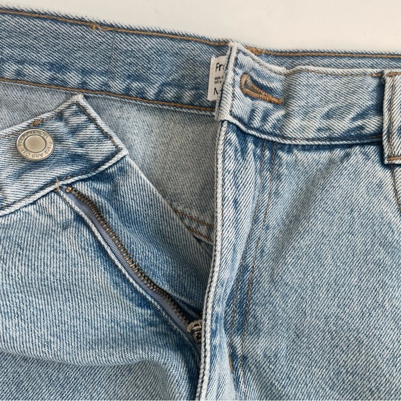 Frank & Oak Denim Jean Skirt Midi Maxi Size Medium With Slit Cotton - Picture 6 of 15